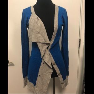 Dorothy Lee silk cashmere blue cardigan